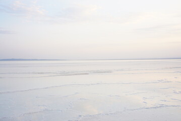 エチオピアのダナキルにあるアサレ塩湖
