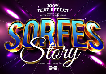 Sorfes Story Editable Text Effect