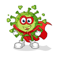 virus heroes vector. cartoon character