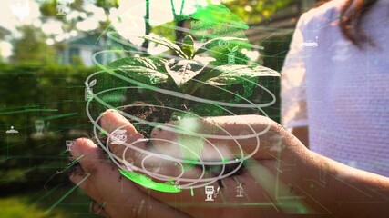 Future environmental conservation and sustainable ESG modernization development by using technology...