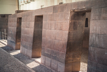 Inca Chambers at Coricancha Sun Temple in Cuzco, Peru