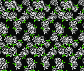  rose black and white background