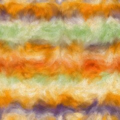 Seamless faux digital paint stroke striped pattern print. High quality illustration. Procedural painting with realistic brush strokes in bright trendy color. Abstract art for surface design and print.