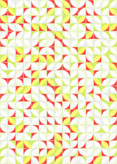 Abstract Geometric Pattern generative computational art illustration