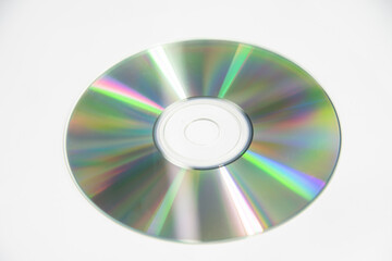 CD rom on white background.