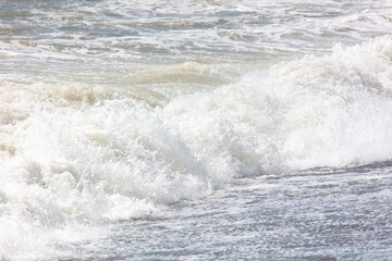 Wave on the seashore as a background.