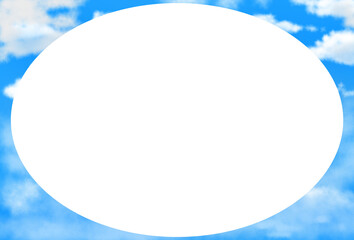 青空と白の背景素材