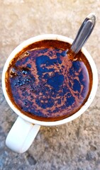 coffee cup on a concrete background