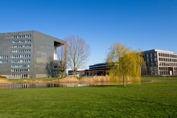 Obraz premium Wageningen Netherlands - 23 March 2020 - Campus of Wageningen University in Wageningen in the Netherlands