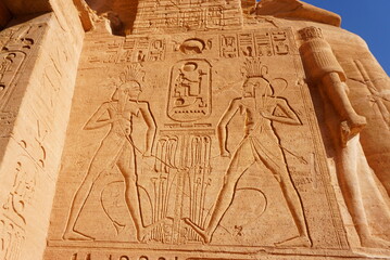 エジプトのヌビア遺跡アブシンベル神殿