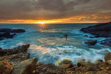 Obraz premium sunset over the sea