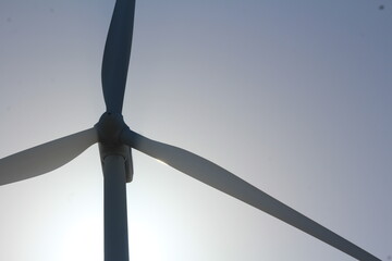 wind turbine on sky