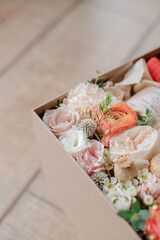 wedding bouquet on the table