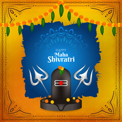 Beautiful Happy Maha shivratri celebration background