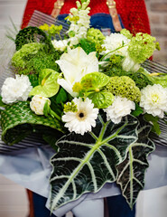 nice bouquet in the hands