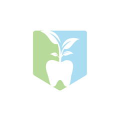 Dental tree vector logo design template. Dental tree vector logo template.