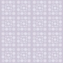 Fototapeta premium Geometric pattern squares of watercolor lilac flowers
