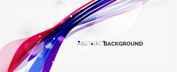 Waves and lines trendy design template for business or technology presentation, internet poster or web brochure cover, wallpaper