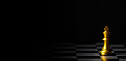 Chess board game for ideas and competition and strategy, business success concept.