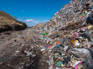 Large household waste dump.