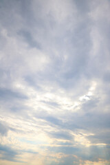 Beautiful sky before sunset. Background, preparation for designers.