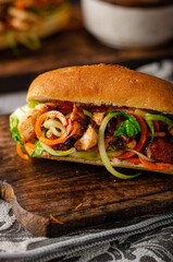 Tender chicken Banh Mi