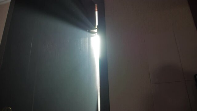 Sun ray dust indoors bright light camera movement
