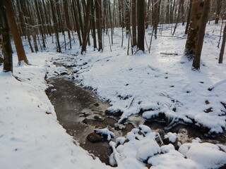 river in winter