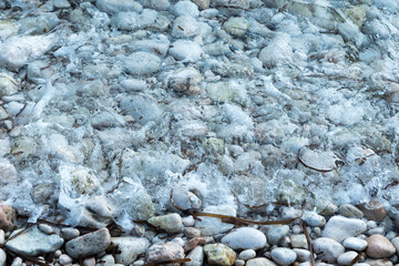 shore with stones