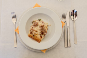 Bolognese lasagne