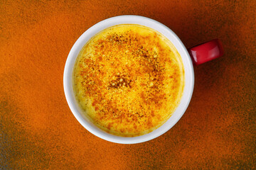 Turmeric Latte or Golden Milk - curcuma drink