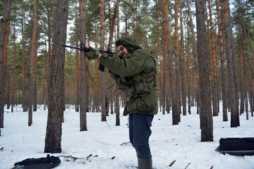 Unformal shooting range near Kiev. Kiev Region, Ukraine