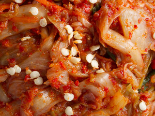 Korean food, Cabbage kimchi.