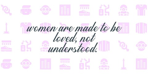 Happy women day quote. Editable vector illustration.