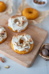 easter carrot cake donuts