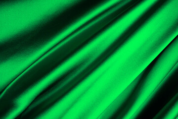 シルクのドレープ　緑