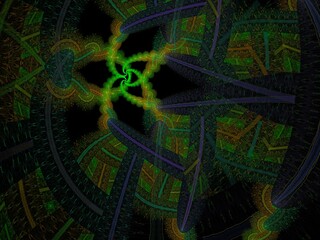 Imaginatory fractal background Image