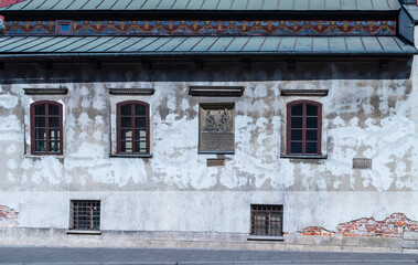 historic tenement house in the center of Krakow
