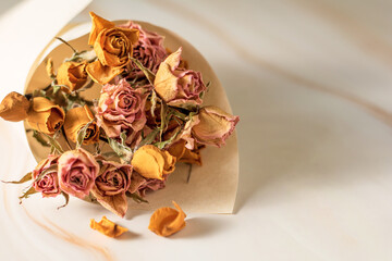 Bouquet of dried flower.