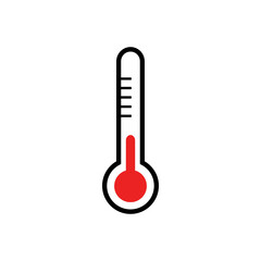 Thermometer und Hintergrund