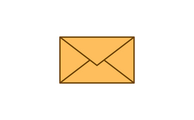 envelope icon. message. letter symbol icon flat vector illustration.