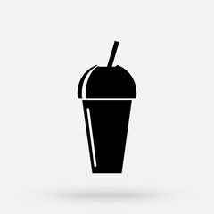 Bubble - pearl milk tea or boba flat vector icon for food apps and websites.