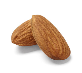 almond nut food healthy organic natural ingredient snack isolated seed brown fruit closeup, nutrition group