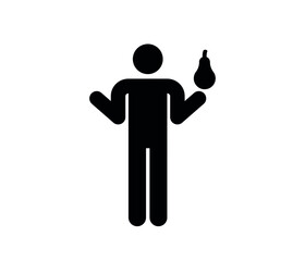 Diet vector icon.  Editable stroke. Symbol in Line Art Style for Design, Presentation, Website or Apps Elements, Logo. Pixel vector graphics - Vector