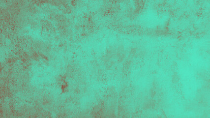 Old green wallpaper on the wall