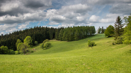 Fototapeta na wymiar landscape in the mountains / beskydy - czech republic