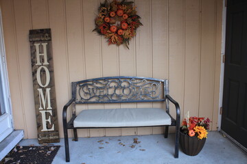 Fall season porch