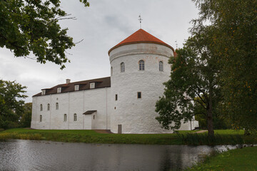 Fototapeta na wymiar Old Castle Koluvere, Estonia. Moody weather.