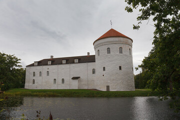 Fototapeta na wymiar Old Castle Koluvere, Estonia. Moody weather.