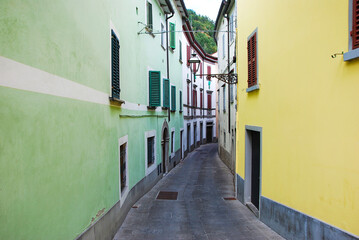 La cittadina di Marradi in provincia di Firenze, Toscana, Italia.